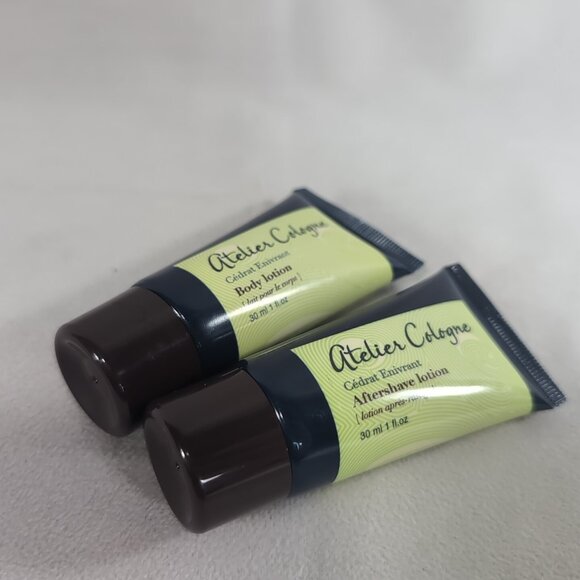 Atelier Cologne Cedrat Enivrant Aftershave Lotion Body Lotion NEW Set 30ml 1floz - Picture 7 of 8